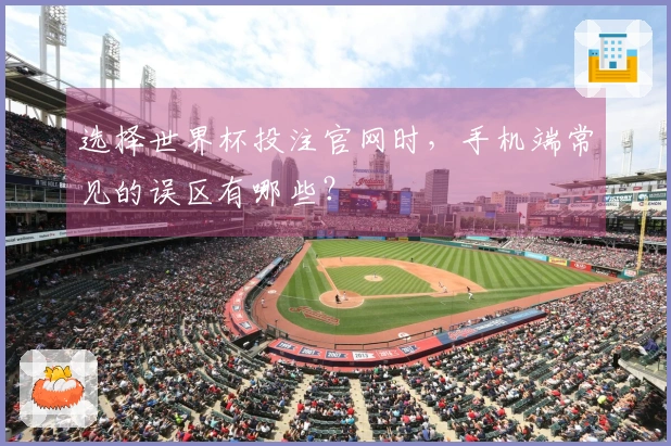 选择世界杯投注官网时,手机端常见的误区有哪些?